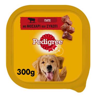 Pedigree Κεσεδάκια Σκύλου Πατέ Με Μοσχάρι & Συκώτι 300gr