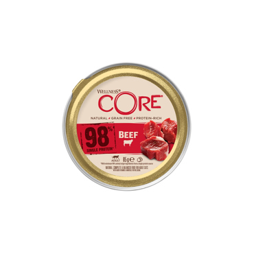 WELLNESS CORE ΚΟΝΣΕΡΒΑ ΓΑΤΑΣ 98 Beef 85gr