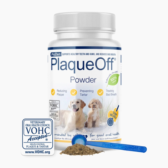 PlaqueOff Powder for Dogs – Skoni Stomatikis ugeinis Skulou me Fuki 180gr
