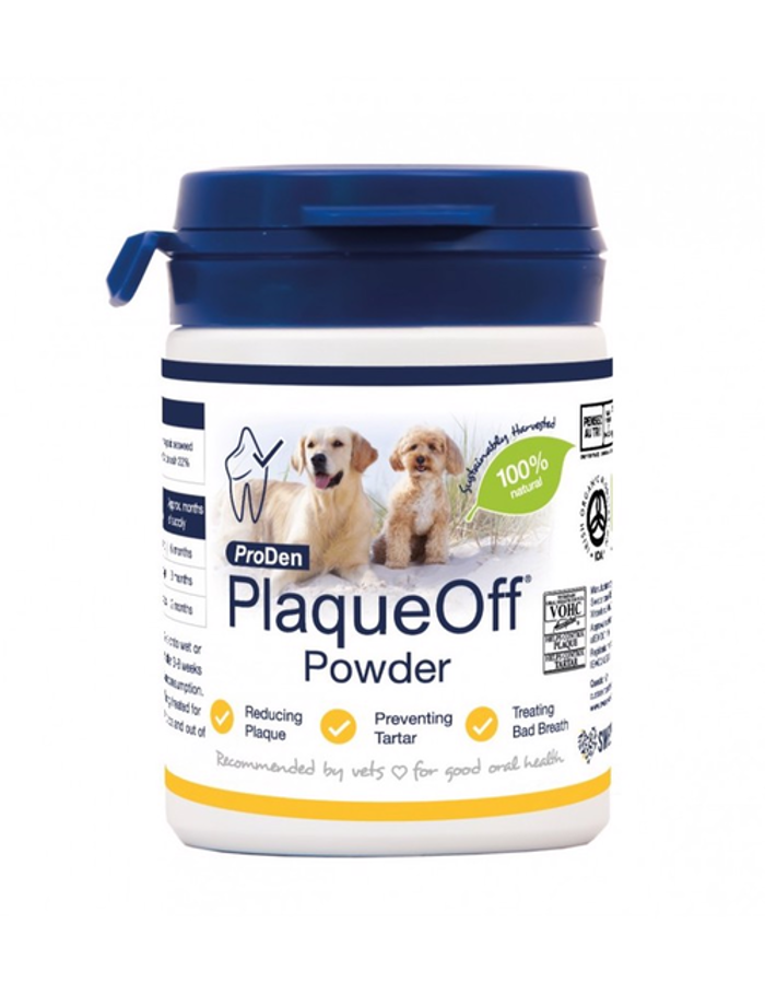 PlaqueOff Powder for Dogs – Skoni Stomatikis ugeinis Skulou me Fuki 180gr