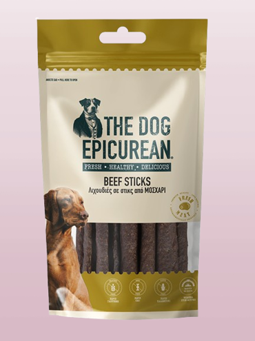 Doca Epicurean Sticks Λιχουδιές σε Stick Σκύλου χωρίς Σιτηρά & Γλουτένη με Μοσχάρι 100gr