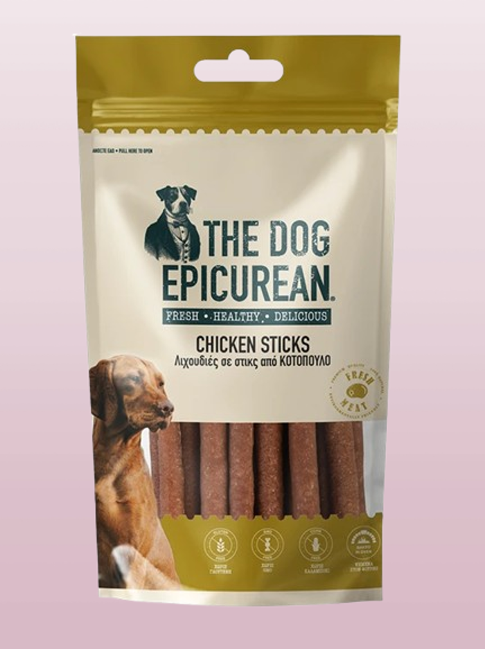 Doca Epicurean Sticks Lixoudies se Stick Skulou xoris Sitira & Gouteni me Kotopoulo 100gr