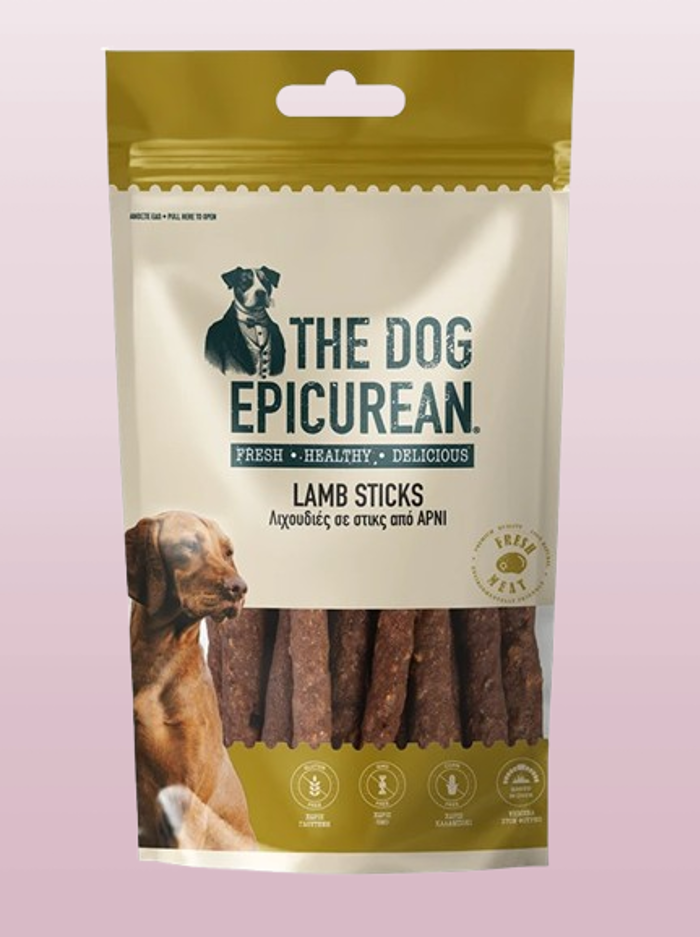 Doca Epicurean Sticks Lixoudies se Stick Skulou xoris Sitira & Gouteni me Arni 100gr