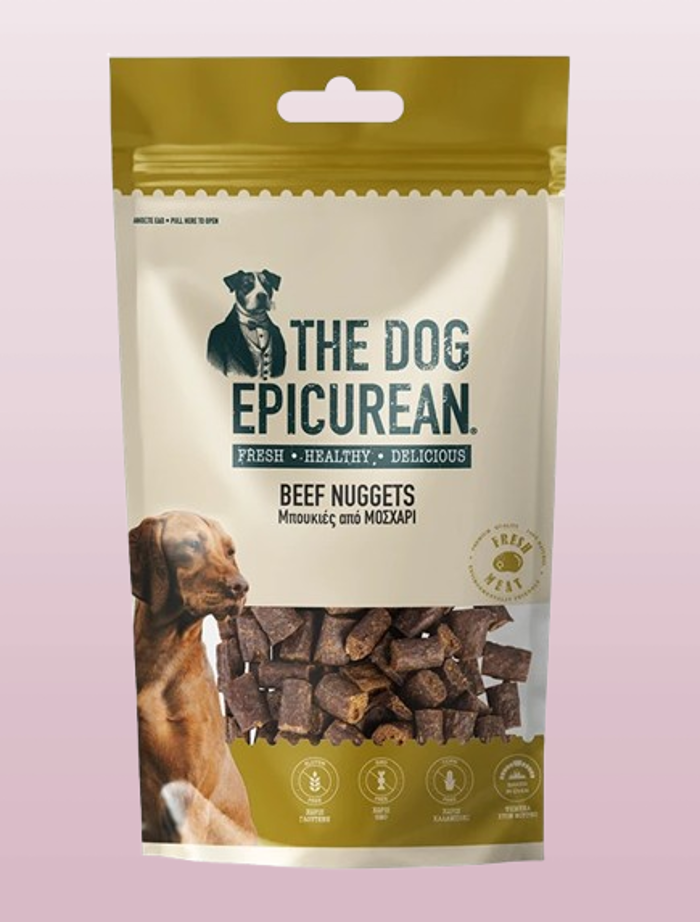 Dog Epicurean Lixoudies Skulou Beef Nuggets 150gr