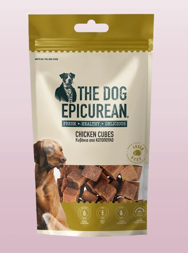 Dog Epicurean Λιχουδιές Σκύλου Chicken Cubes 100gr