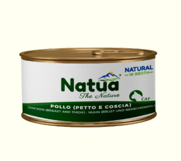 Natua Υγρή Τροφή Γάτας Με Κοτόπουλο Χωρίς Κόκαλα σε Ζωμό 85gr