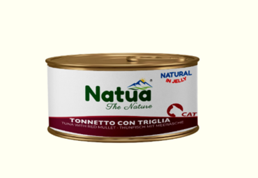 Natua Υγρή Τροφή Γάτας Με Τόνο και Μπαρμπούνι Σε Ζελέ 85gr