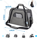 Tsanta Metaforas Katoikidion Aeroplanou Nobleza Grey 44x25x28cm