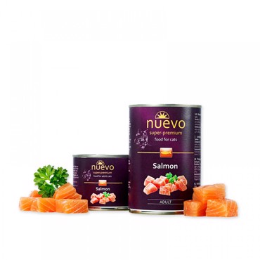 NUEVO ADULT SALMON 400g ΚΟΝΣΕΡΒΑ ΓΑΤΑΣ
