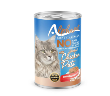 Alphapet Super Premium Πατέ 400gr για Στειρωμένες Γάτες με Κοτόπουλο
