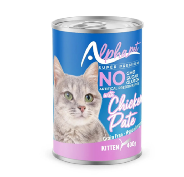 Alphapet Super Premium Pate 400gr ga Gtakia me Kotopoulo