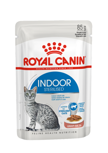 Royal Canin Indoor Sterilised Κομματάκια σε Σάλτσα 85G