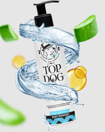 Top Dog Σαμπουάν Σκύλου με Μαλακτικό και Άρωμα Baby Powder 250ml