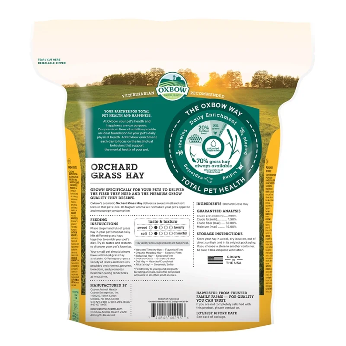 Oxbow Xorto Orchard Grass Hay 1.13kg