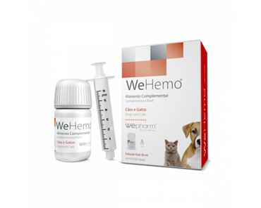 Wehemo Συμπλήρωμα Διατροφής Σκύλου και Γάτας για την Υποστήριξη της Αναιμίας σε Σιρόπι 30ml