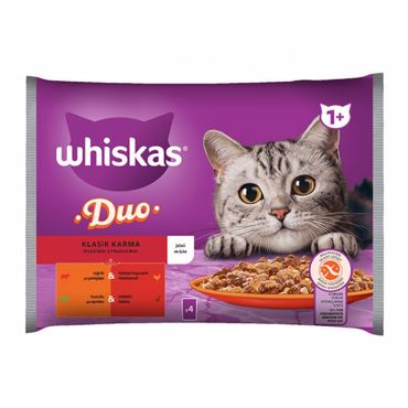 WHISKAS ΠΟΛΥΣΥ/ΣΙΑ ΜΟΣΧ- ΠΟΥΛ. & ΑΡΝΙ-ΠΑΠΙΑΣΕ ΖΕΛΕ 4x85G