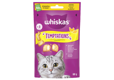 WHISKAS TEMPTATION CHICKEN & CHEESE 60gr