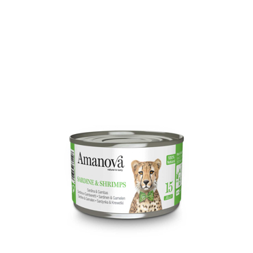 AMANOVA ΚΟΝΣΕΡΒΑ SARDINES & SHRIMPS JELLY 70G