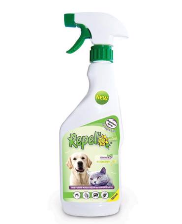 Repeli Spray Αντιπαρασιτικό Απωθητικό Σκύλου και Γάτας με Εκχύλισμα από Neem 500ml