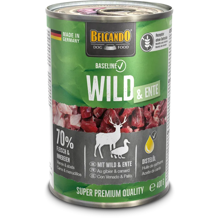 Belcando Baseline Konserba Skulou Papia kai Elafi 800g
