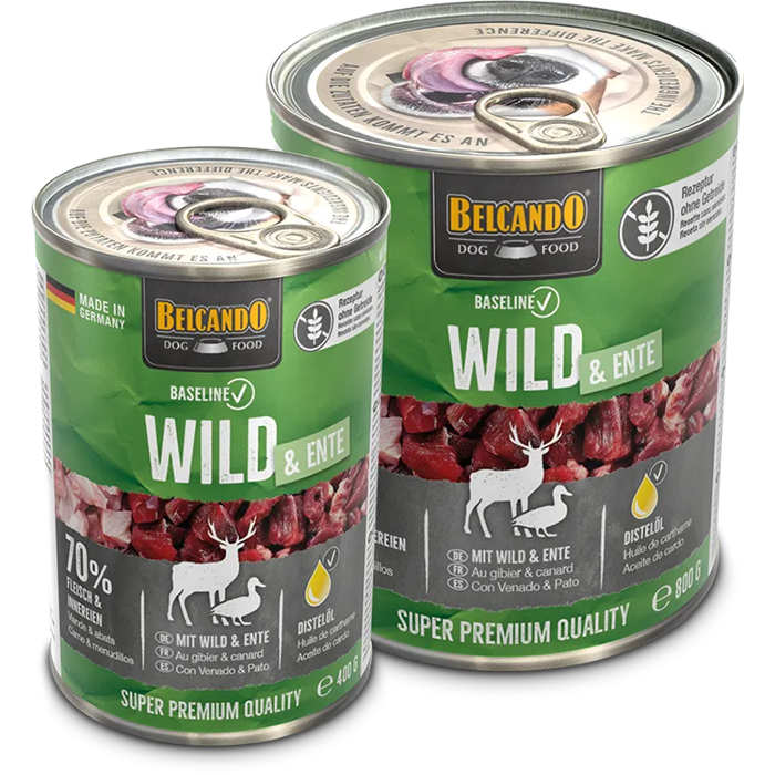 Belcando Baseline Konserba Skulou Papia kai Elafi 800g