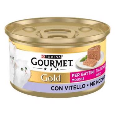 GOURMET GOLD ΜΟΥΣ ΜΕ ΜΟΣΧΑΡΙ ΓΙΑ ΓΑΤΑΚΙΑ 85g    