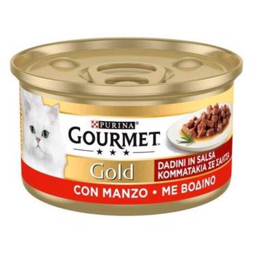 GOURMET GOLD Κομματάκια σε σάλτσα Βοδινό 85g