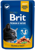 Brit Premium® Cat Pouches Salmon & Trout 100gr