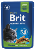 Brit Premium® Cat Pouches Chicken Sterilised 100gr
