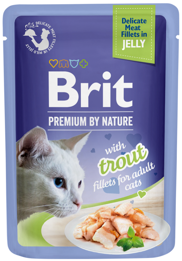 Brit Premium® Cat Jelly Pouches Trout 85gr
