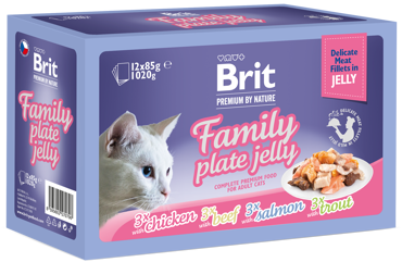 Brit Premium® Cat Jelly Pouches Family 12x85gr
