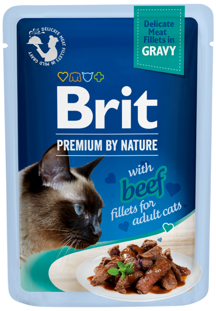 Brit Premium® Cat Gravy Pouches Beef 85gr