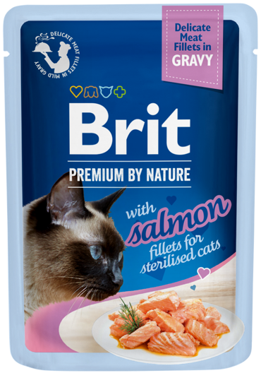 Brit Premium® Cat Gravy Pouches Salmon Sterilised 85gr