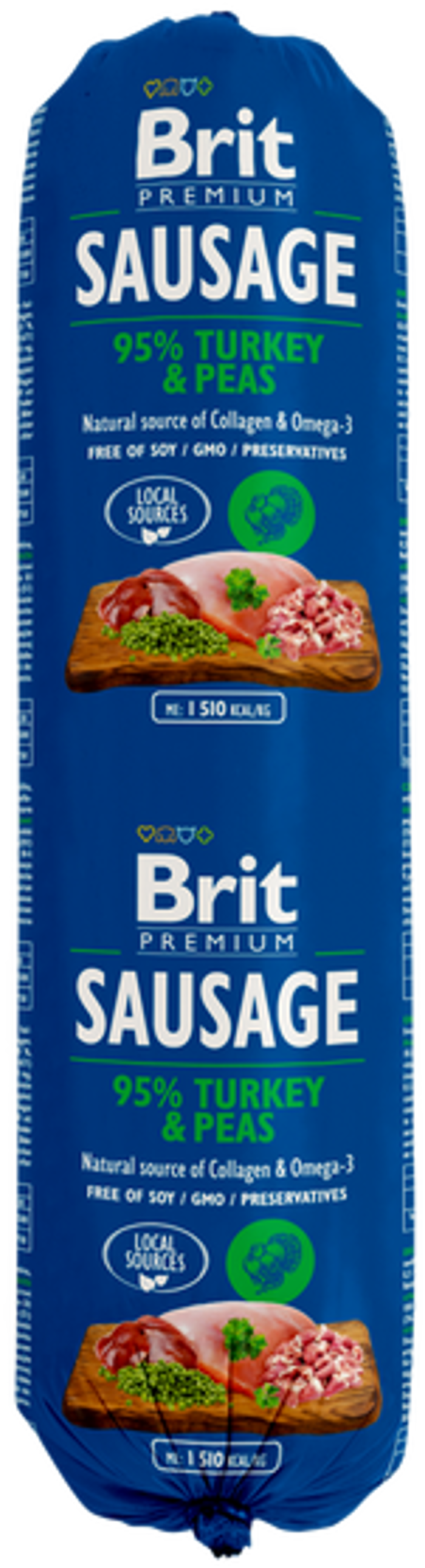 Brit® Dog Sausage Turkey - Peas 800gr