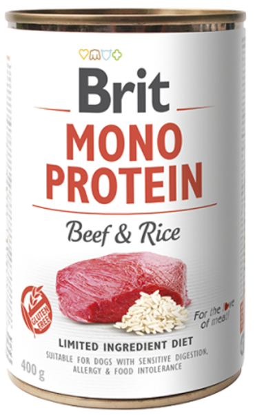 Brit® Dog Cans Monoprotein Beef & Rice 400gr