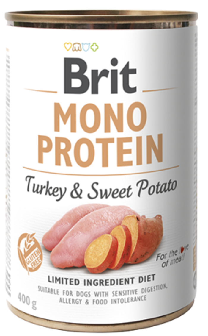 Brit® Dog Cans Monoprotein Turkey & Sweet Potato 400gr