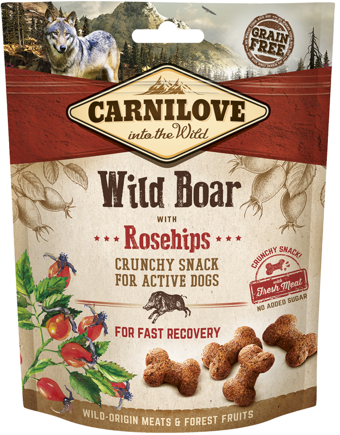 Carnilove® Dog Snack Crunchy Wild Boar with Rosehips 200gr