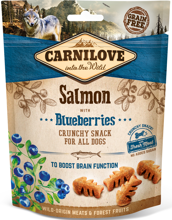 Carnilove® Dog Snack Crunchy Salmon with Blueberries 200gr