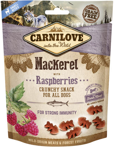 Carnilove® Dog Snack Crunchy Mackerel with Raspberries 200gr