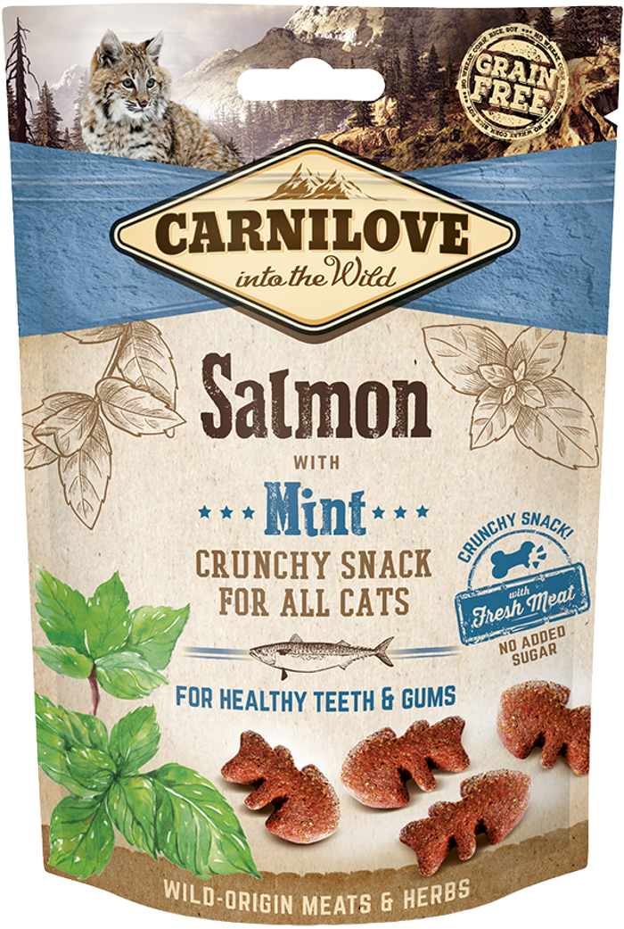 Carnilove® Cat Snack Crunchy Salmon with Mint 50gr