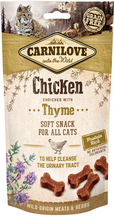 Carnilove® Cat Snack Soft Chicken enriched with Thyme 50gr