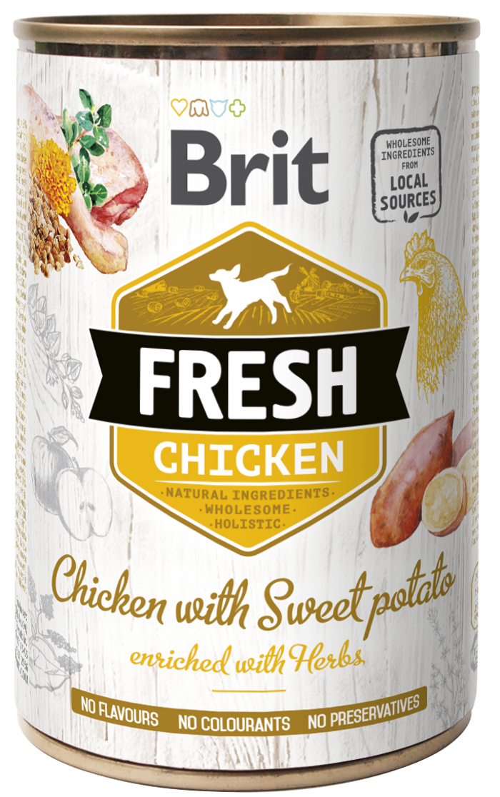Brit Fresh® Dog Chicken With Sweet Potato 400gr