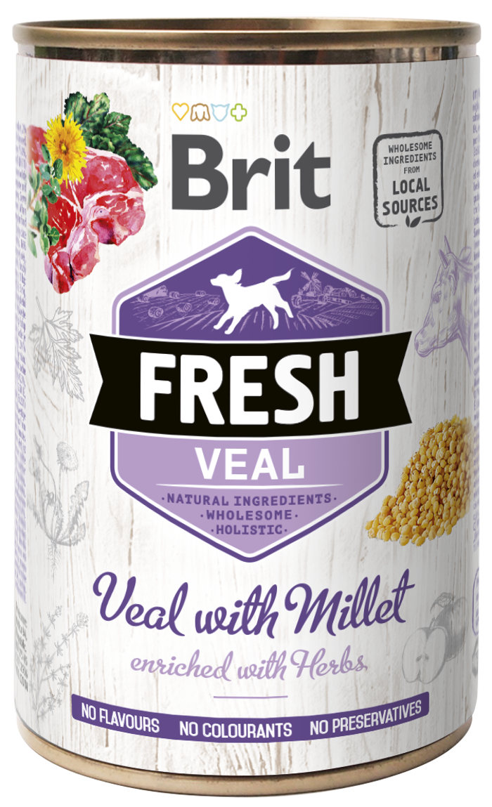 Brit Fresh® Dog Veal With Millet 400gr