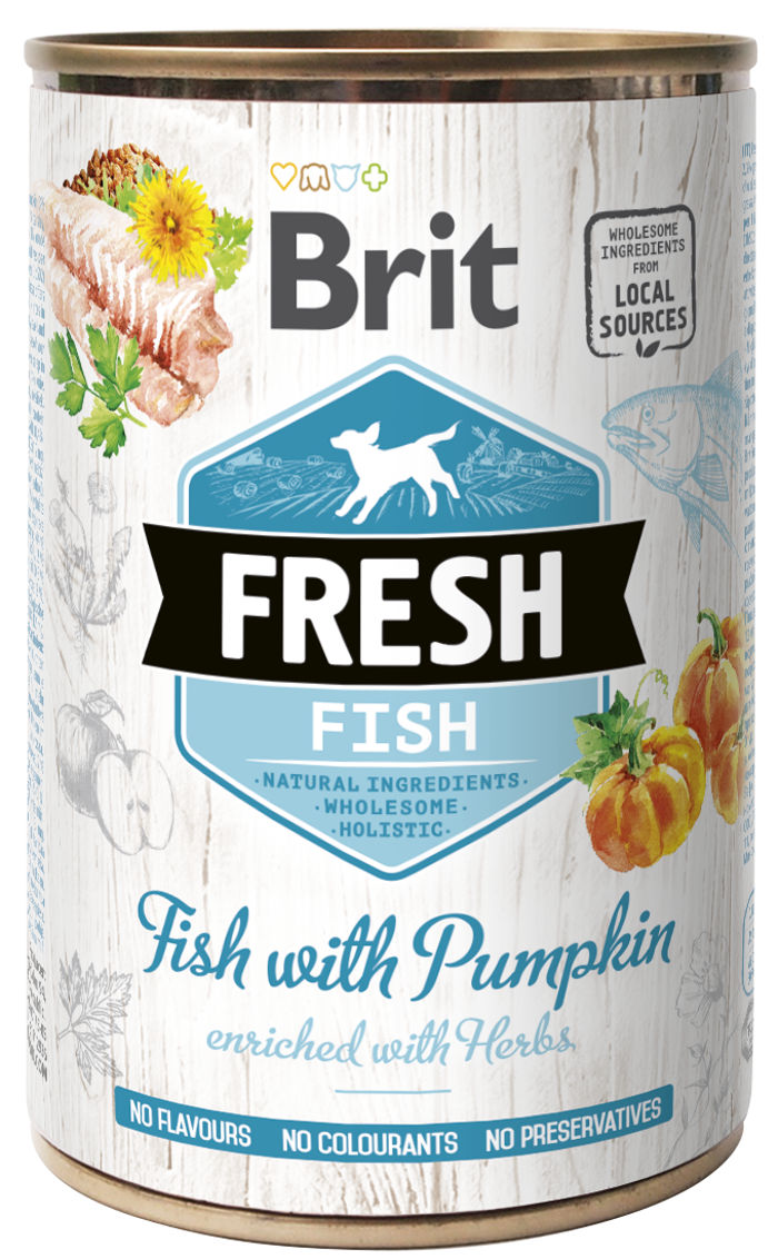 Brit Fresh® Dog Fish With Pumpkin 400gr