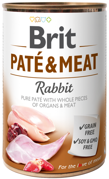 Brit® Dog Cans Pate&Meat Rabbit 800gr