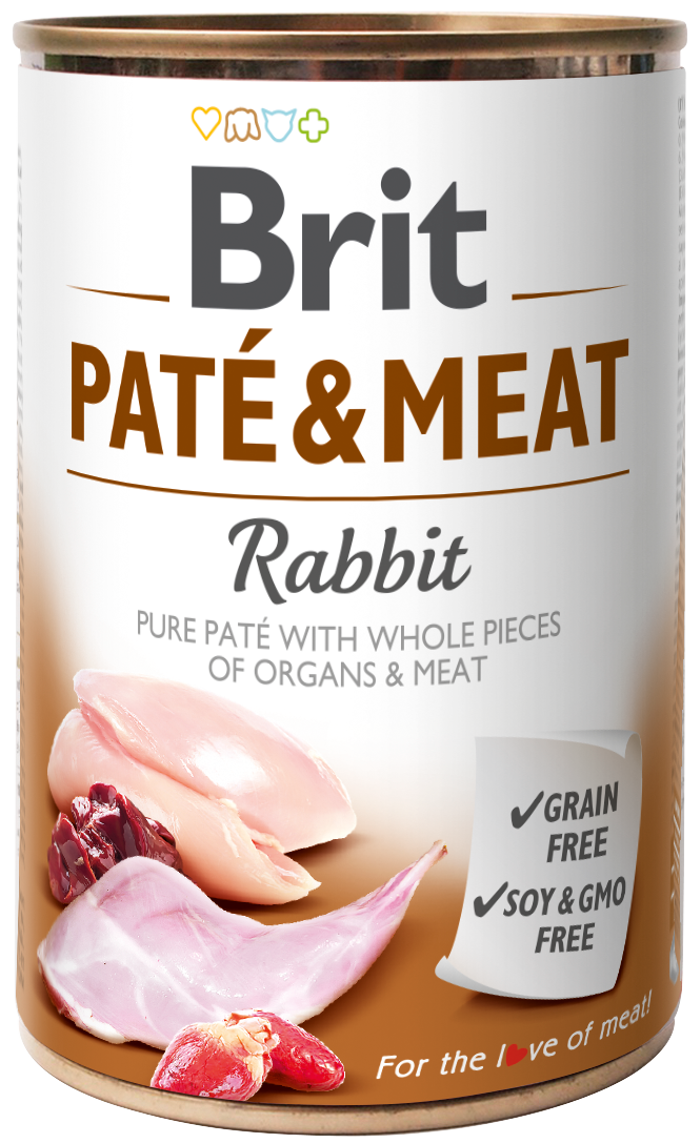 Brit® Dog Cans Pate&Meat Rabbit 800gr