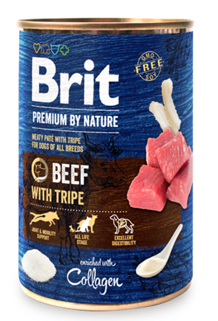 Brit Premium By Nature® Dog Cans Beef with Tripe 400gr