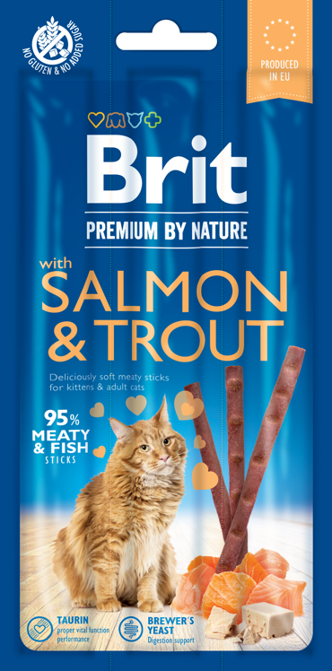 Brit Premium® Cat Sticks Salmon & Trout 3τμχ