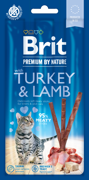 Brit Premium® Cat Sticks Turkey & Lamb 3τμχ