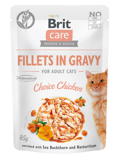 Brit Care® Cat Pouches Fillets In Gravy Chicken 85gr